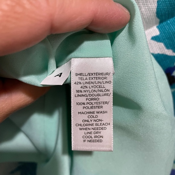 Women’s floral print linen blend skirt by Loft - Picture 4 of 4